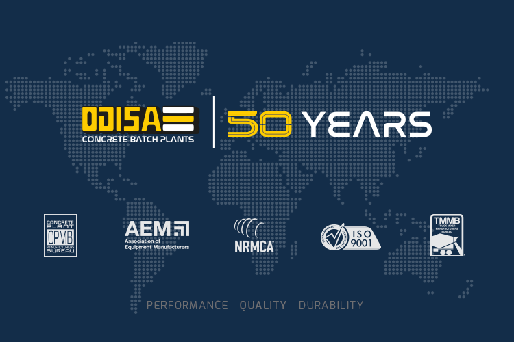 ODISA, 50 years manufacturing concrete equipment since 1976